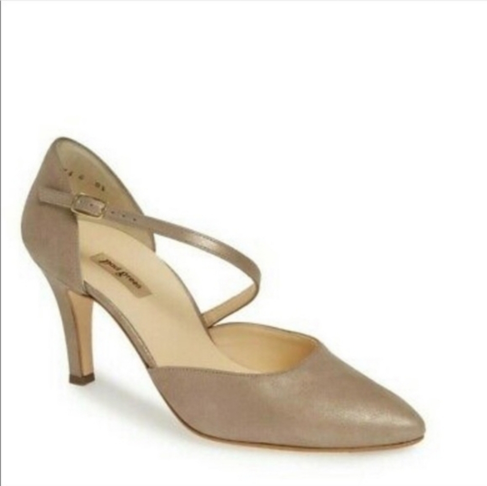 🔥 Paul Green Valetta Heel, Cashmere Metallic Suede (5.5 UK, 8.0 US)
